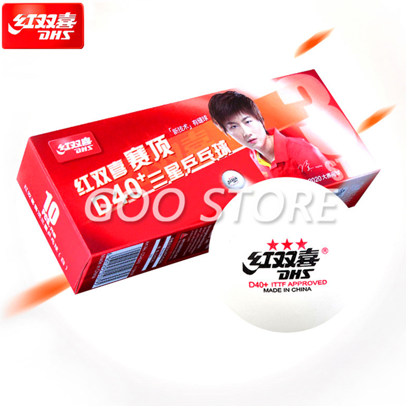Table Tennis Game Pc - DHS 3-star D40 + piłeczki do
